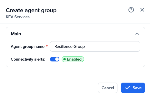 Agent Group Create